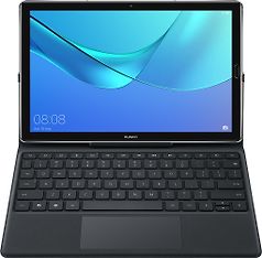 Huawei MediaPad M5 10 Keyboard Leather Case -näppäimistökotelo, harmaa, kuva 5