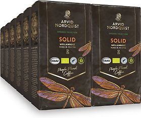 Arvid Nordquist Selection Solid -jauhettu luomukahvi, 450 g, 12-PACK