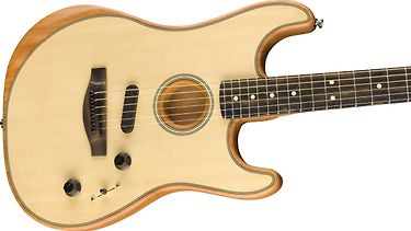 Fender American Acoustasonic Stratocaster -sähkökitara, Natural, kuva 3