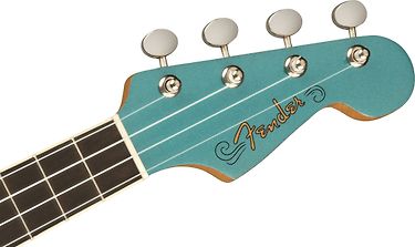 Fender Fullerton Jazzmaster Uke -elektroakustinen ukulele, Tidepool, kuva 5