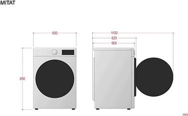 LG K4DV508S1WE -kuivaava pyykinpesukone, kuva 16