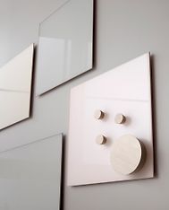Lintex Mood Wall -lasitaulu, 1000 x 1000 mm, valkoinen, kuva 3