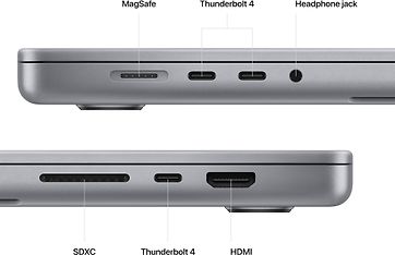 Apple MacBook Pro 16” M2 Pro 1 Tt 2023 -kannettava, tähtiharmaa (MNW93), kuva 6