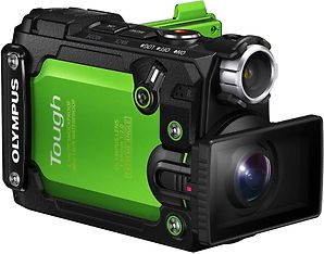 Olympus TOUGH TG-Tracker -iskunkestävä 4K-videokamera, vihreä, kuva 3