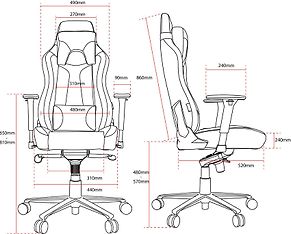 Arozzi Vernazza Soft Fabric Gaming Chair -pelituoli, harmaa, kuva 6