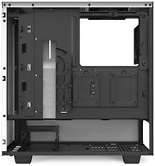 NZXT H510 Compact Mid Tower ATX-kotelo, lasikyljellä, valkoinen/musta, kuva 8