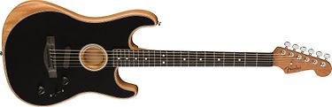 Fender American Acoustasonic Stratocaster -sähkökitara, Black, kuva 4