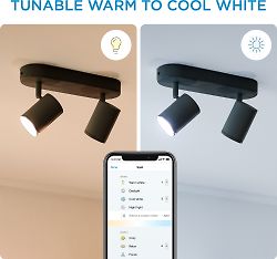 WiZ IMAGEO Spots -kohdevalaisin, 2-osainen, musta, tunablewhite, Wi-Fi, kuva 12