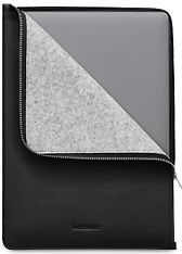Woolnut Leather Folio -suojatasku 16" MacBook Pro, musta