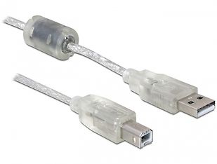 DeLOCK USB 2.0 A - B -kaapeli, 0.5 m