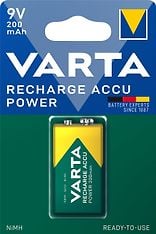 Varta Rechargeable Accu -akkuparisto, 9V,  200 mAh, NiMH