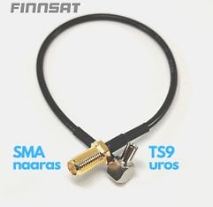 Finnsat adapterikaapeli SMA naaras - TS9