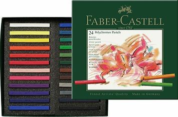 Faber-Castell Polychromos -pastelliliitu, 24 väriä