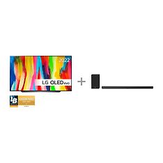LG OLED C2 83" 4K OLED evo -televisio + LG SN10YG 5.1.2 Dolby Atmos Soundbar -tuotepaketti