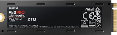 Samsung 980 PRO SSD 2 Tt M.2 -SSD-kovalevy jäähdytyselementillä, kuva 3