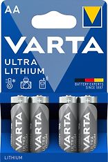 Varta Lithium Ultra -litiumparisto, 4 kpl AA (LR6) paristoa
