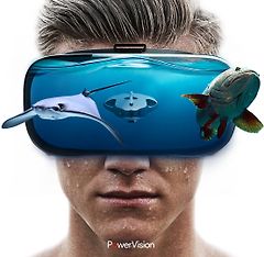PowerVision PowerRay Wizard -sukellusrobotti, ZEISS VR One Plus -laseilla, valkoinen, kuva 5