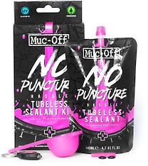 Muc-Off No Puncture Hassle Tubeless Sealant -tiivistyslitku ja tarvikkeet, 140 ml