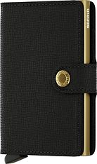Secrid Crisple Miniwallet -lompakko, musta/kulta