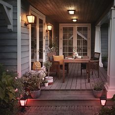 Philips Hue Econic Outdoor-älyseinä/kattovalaisin, musta, litteä, neliö, 26 cm, 1150 lm, kuva 16