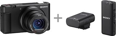 Sony ZV-1 -VLOG-kamera + langaton mikrofoni