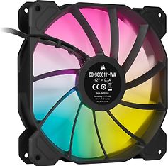 Corsair iCUE SP140 RGB ELITE Performance PWM -tuuletin, musta, 140 mm, 2 kpl, kuva 2