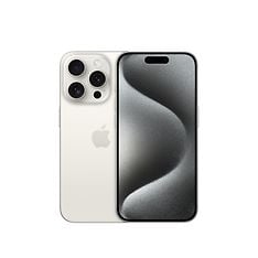 Apple iPhone 15 Pro 1 Tt -puhelin, valkotitaani (MTVD3)