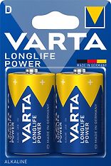 Varta Longlife Power -alkaliparisto, 2 kpl D (LR20) paristoa