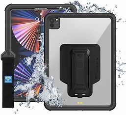 Armor-X -vedenkestävä kotelo iPad Pro 12,9" 2021, musta/kirkas
