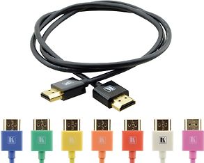 Kramer 4K Ultra Slim High Speed HDMI Cable with Ethernet - kaapeli, 1,8m, musta