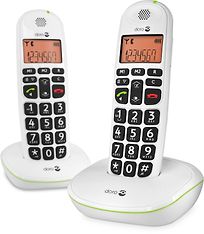 Doro PhoneEasy 100W Duo -langaton DECT-puhelin, valkoinen