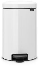 Brabantia Pedal Bin newIcon -roska-astia, 12 l, valkoinen