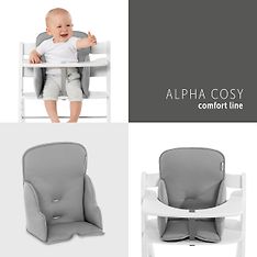 Hauck Alpha Cosy Comfort -syöttötuolipehmuste, Grey, kuva 8