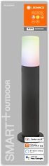 Ledvance Smart WiFi Pipe -pollarivalaisin ulkokäyttöön, RGB+W, 50 cm, tumman harmaa