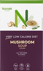 Nutrilett VLCD Vegan Mushroom Soup -ateriankorvikekeitto, 35 g, 5-pack