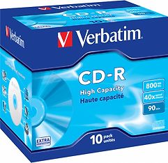 Verbatim High Capacity CD-R-levy, 10 kpl