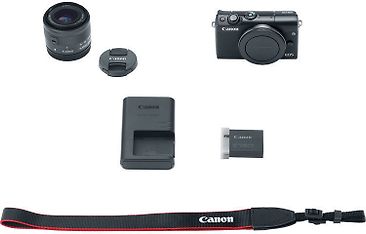 Canon EOS M100 -mikrojärjestelmäkamera, musta + 15-45 mm objektiivi, kuva 6