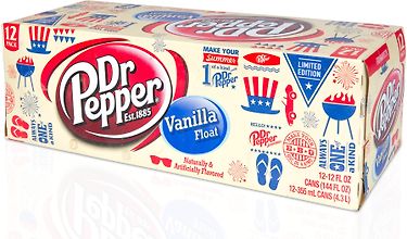 Dr Pepper Vanilla Float USA -virvoitusjuoma, 355 ml, 12-PACK