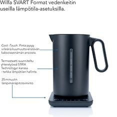 Wilfa Svart Format WSDK-2000B -vedenkeitin, musta, kuva 10