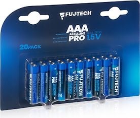 Fuj:tech Alkaline Pro AAA 1,5 V -alkaliparisto, 20 kpl