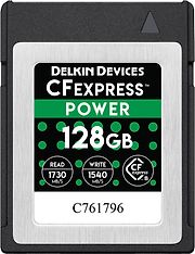 Delkin CFexpress Power -muistikortti, 128 Gt