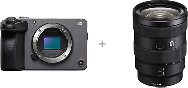 Sony FX30 -videokamera + Sony E 16–55 mm F2,8 G -zoomobjektiivi