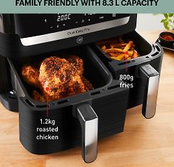 OBH Nordica Dual Easy Fry & Grill -airfryer, 8,3 l, kuva 6