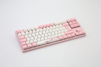 Varmilo VEA88 Sakura V2 TKL MX Silent Red -mekaaninen pelinäppäimistö, pinkki/valkoinen, kuva 2