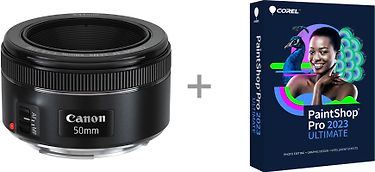 Canon EF 50mm f/1.8 STM -normaaliobjektiivi + Corel PaintShop Pro 2023 Ultimate
