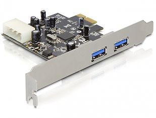 DeLOCK 2 x ulkoinen USB 3.0 PCI Express -adapteri