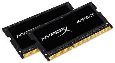 Kingston HyperX Impact Black 16 Gt KIT (2 x 8 Gt) 1866 MHz DDR3L-SODIMM CL11 -muistipakkaus