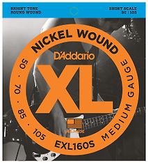 D'Addario EXL160S Short Scale 050 - 105 -kielisarja sähköbassolle