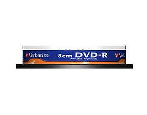 Verbatim DVD-R 4X 8cm 1.46GB, inkjet printable, Hard Coated, 10 kpl spindlekotelossa (ei yksittäispaketointia), kuva 2