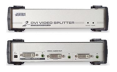 ATEN VS-162 DVI-jakaja/splitter, 1 > 2,  DVI-I Single Link + audio